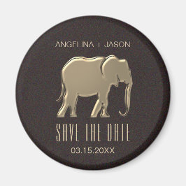 Íman Casamento Dourado Falso Salvar O Convite De Data