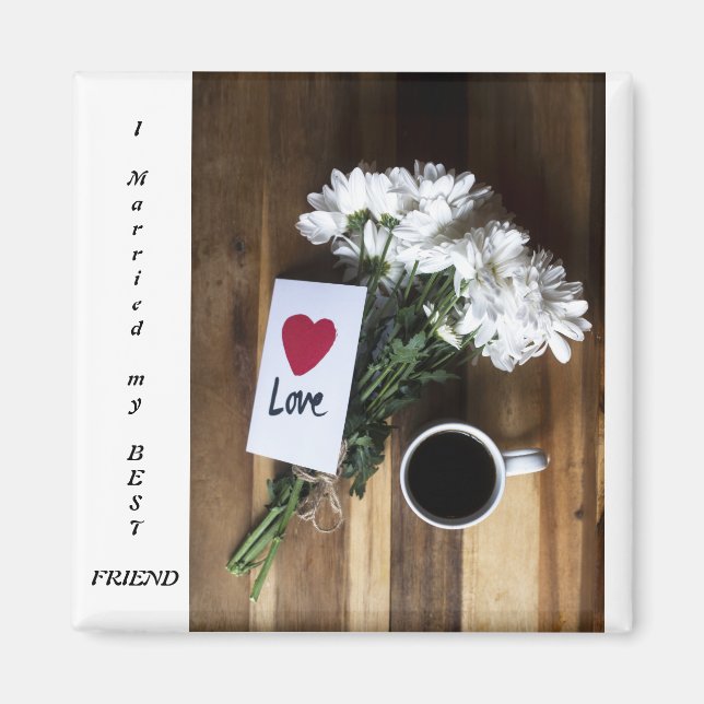 Íman casamento e melhor amigo (Frente)