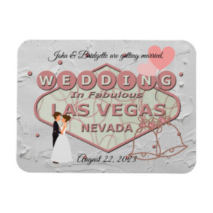 Íman Casamento em Las Vegas Foto Magnet
