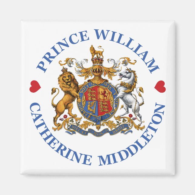 Íman Casamento entre o Príncipe William e Catherine Mid (Frente)