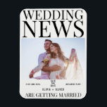 Íman Casamento exclusivo de fotos de jornal salvando a<br><div class="desc">É uma graça salvar a data.</div>