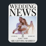 Íman Casamento exclusivo de fotos de jornal salvando a<br><div class="desc">É uma graça salvar a data.</div>