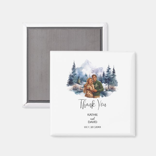 Íman Casamento Favorece Aventura de Natal Fora do Casam (Front/Back)