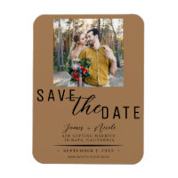 Casamento Foto Brown Save the Date