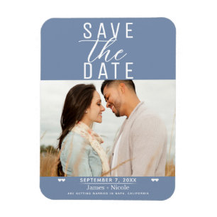 Íman Casamento Foto Save the Date Rosa Poeirento Modern