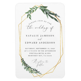 Íman Casamento frondoso do quadro da aguarela