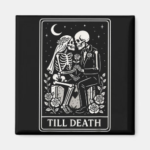 Íman Casamento Gótico Tarot de Esqueleto Até a Morte