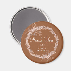 Íman Casamento Minimalista de terracotta boho Burnt Ora