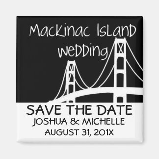 Íman Casamento na Ilha Mackinac Salve A Data