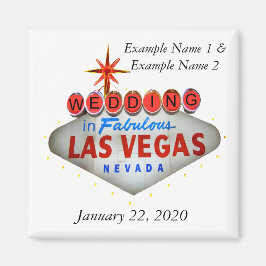 Íman Casamento na Imã salve a data de Las Vegas