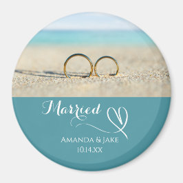 Íman Casamento na Praia de Destino Personalizado