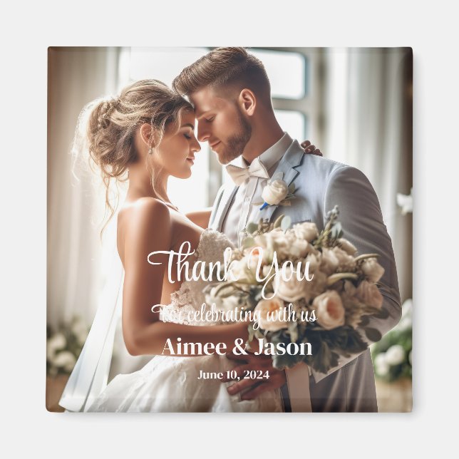 Íman Casamento Obrigado Magnet (Frente)