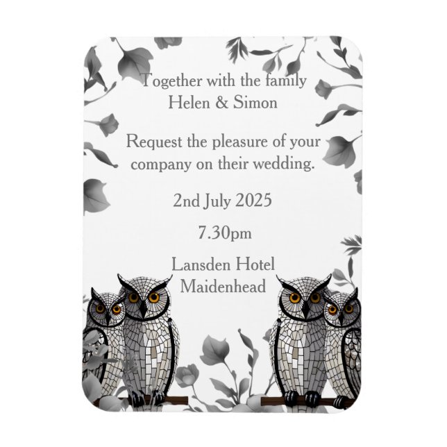 Íman Casamento Personalizado (Vertical)