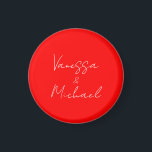 Íman Casamento personalizado do nome da caligrafia prof<br><div class="desc">Simples Designs Modernos Minimalistas. São todos simples,  modernos,  atraentes.</div>