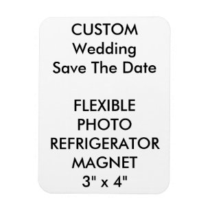 Íman Casamento Personalizado Salvar A Imã de geladeira