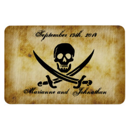 Íman Casamento Pirata Salva o Magneta Souvenir Data