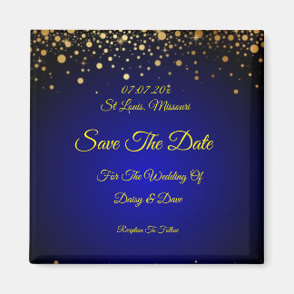Íman Casamento Real De Ouro Salva O Magnete De Data