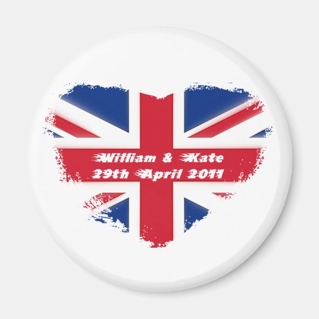 Íman Casamento Real - Kate & William (Frente)