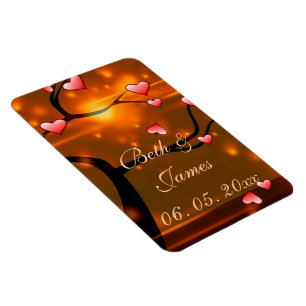 Íman Casamento romântico elegante