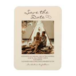 Íman Casamento Rústico Boho Corações