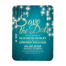 Casamento Salve A Data As Luzes Da Corda Turquesa 