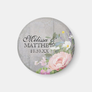 Íman Casamento Salve a Data Russo Pink