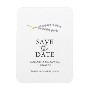 Íman Casamento Salve A Lavanda Data Magnets