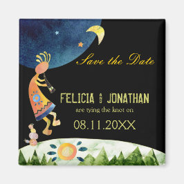 Íman Casamento Tribal Cute Kokopelli Salvar Data