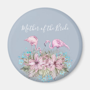 Íman Casamento Tropical Flamingos