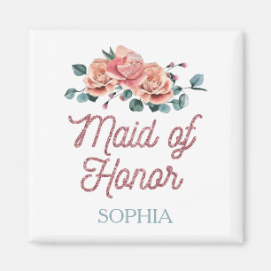 Íman Casamento vintage Flores Madrinha de casamento Mag