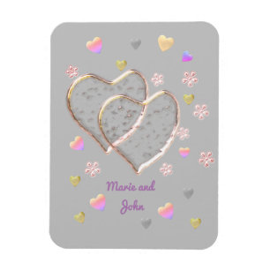 Íman Casamento vintage, personalizado