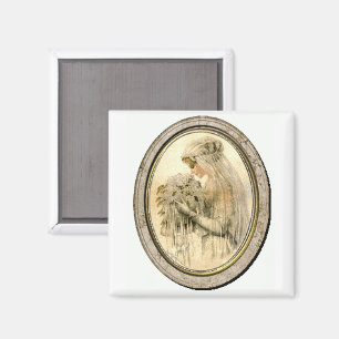 Íman Casamento vintage Vress Vitoriano Brito Magnet