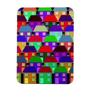 ÍMAN  CASAS COLORIDAS COMUNIDADE DOMÉSTICA