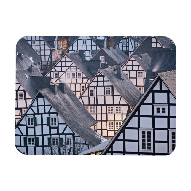 Íman Casas de meia-madeira em Freudenberg, Alemanha (Horizontal)