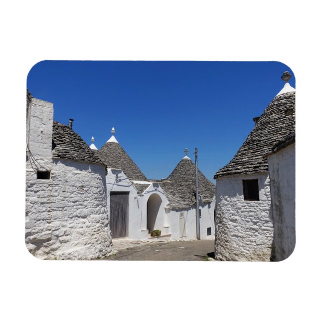 Íman Casas de Trulli no ímã retangular de Alberobello (Horizontal)
