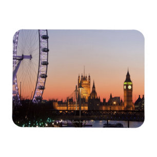 Íman Casas do parlamento & do olho de Londres