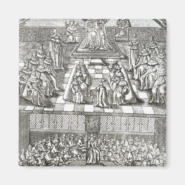 Íman Casas do Parlamento em 1640 (Frente)