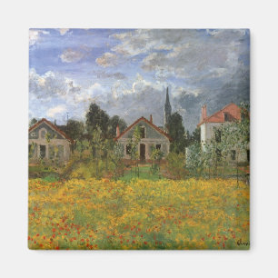 Íman Casas em Argenteuil por Claude Monet, arte do