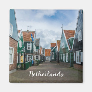 Íman Casas tradicionais de madeira na aldeia de Marken