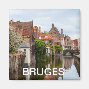 Íman Casas velhas em Bruges, Bélgica