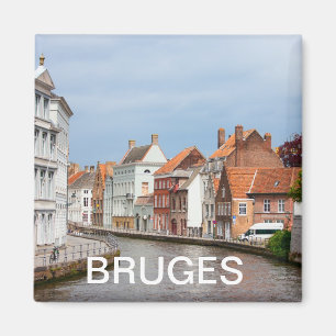 Íman Casas velhas em Bruges, Bélgica