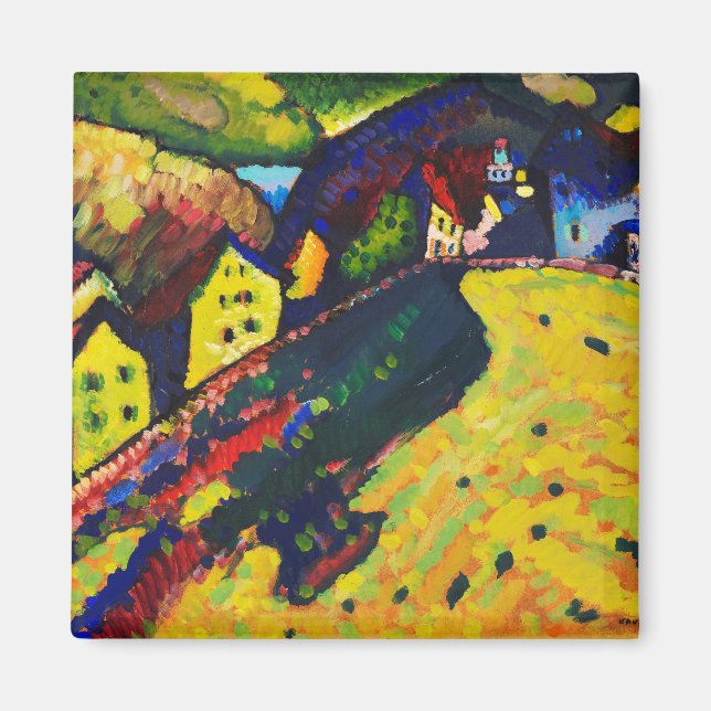 Íman Casas Wassily Kandinsky em Murnau. Expressionismo (Frente)