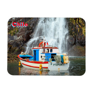 Íman Cascata e barco, Chile