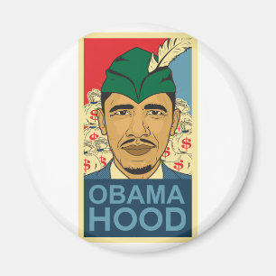 Íman Caserna Obama. do botão de Robin Hood da capa de