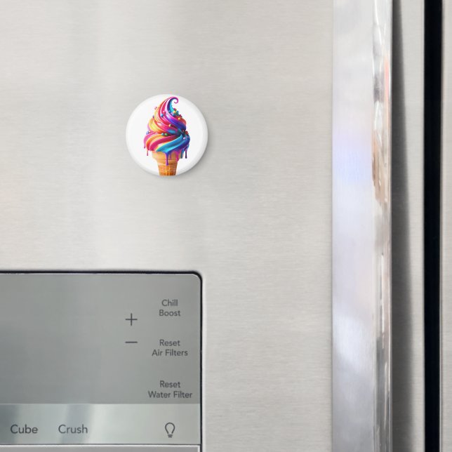 Íman Casquinha de sorvete clássico da SlipperyJoe  (In Situ (Fridge))