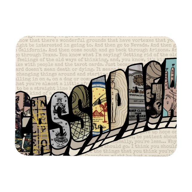 Íman Cassadaga Clairaudience Magnet Flexível (Horizontal)