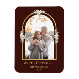 Íman Castanho de Arca Floral Minimalista Moderno