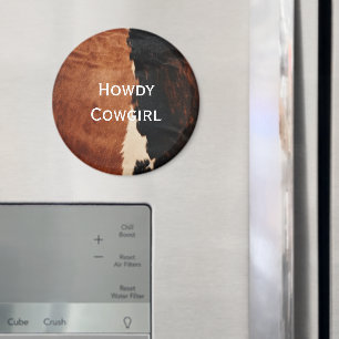 Íman Castanho Negro Sudoeste Faux Cowhide