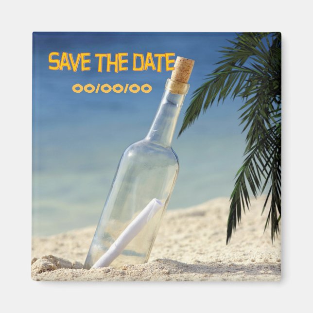 Íman Castaway Party 1 Save-the-Date (Frente)