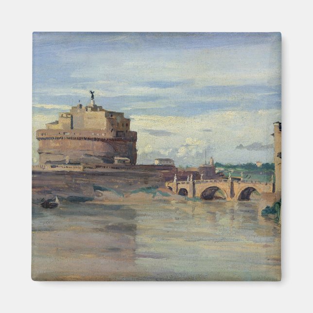 Íman Castel Sant' Angelo e o rio Tiber, Roma (Frente)